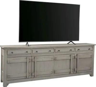 Aspenhome Reeds Farm Weathered Grey 97 Inch TV Stand Console