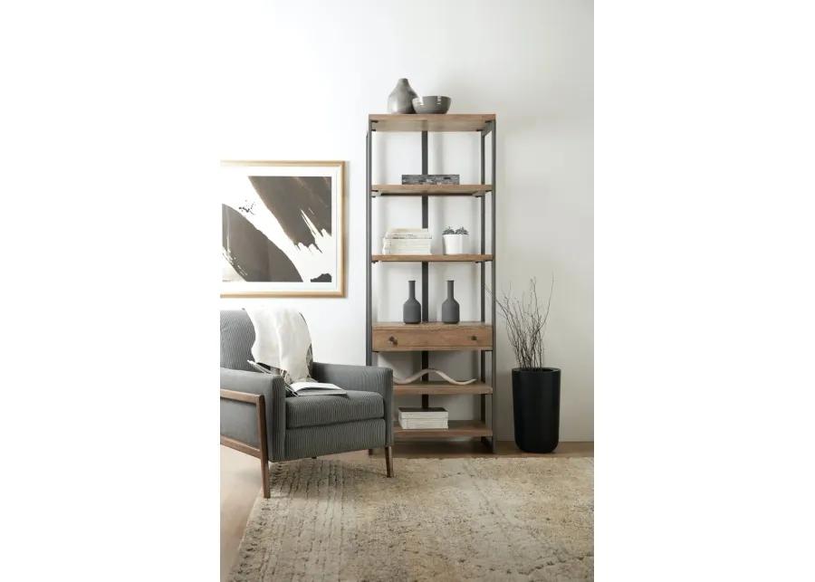 ONE DRAWER GREY BOOKCASE