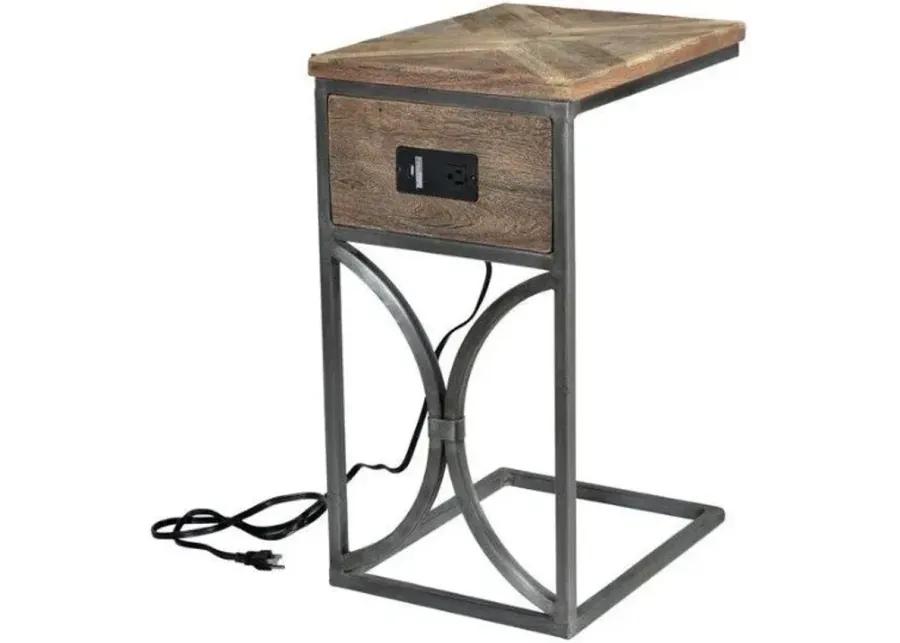 BENGAL MANOR BROWN/GRAY C SIDE TABLE