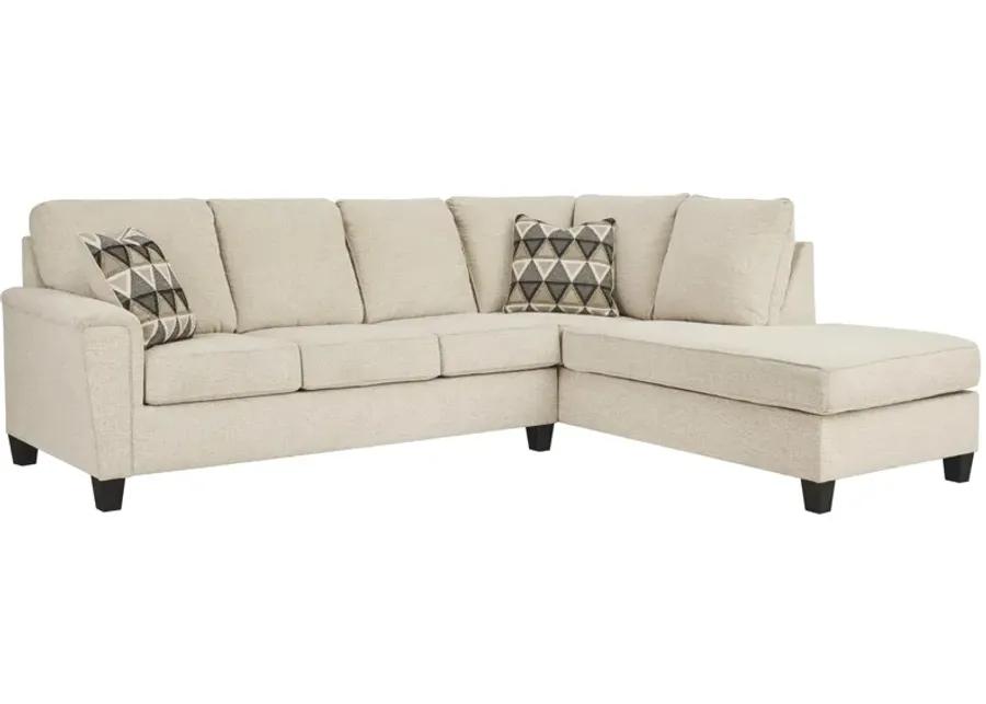 ABINGER 2-PIECE SLEEPER SECTIONAL WITH CHAISE NATURAL SIGNATURE DESIGN