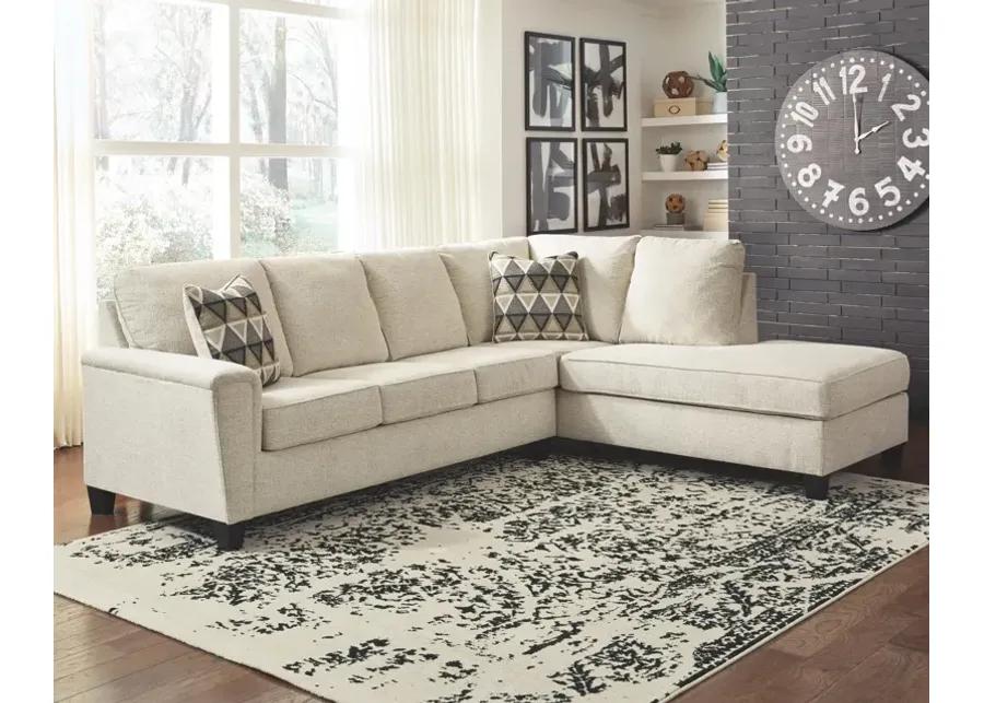 ABINGER 2-PIECE SLEEPER SECTIONAL WITH CHAISE NATURAL SIGNATURE DESIGN