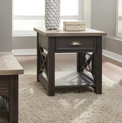 DRAWER END TABLE - HEATHERBROOK