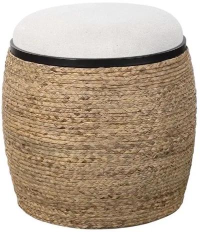 ISLAND LIGHT BEIGE ACCENT STOOL