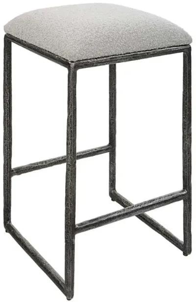 Uttermost Brisbane Iron/Light Gray Counter Stool