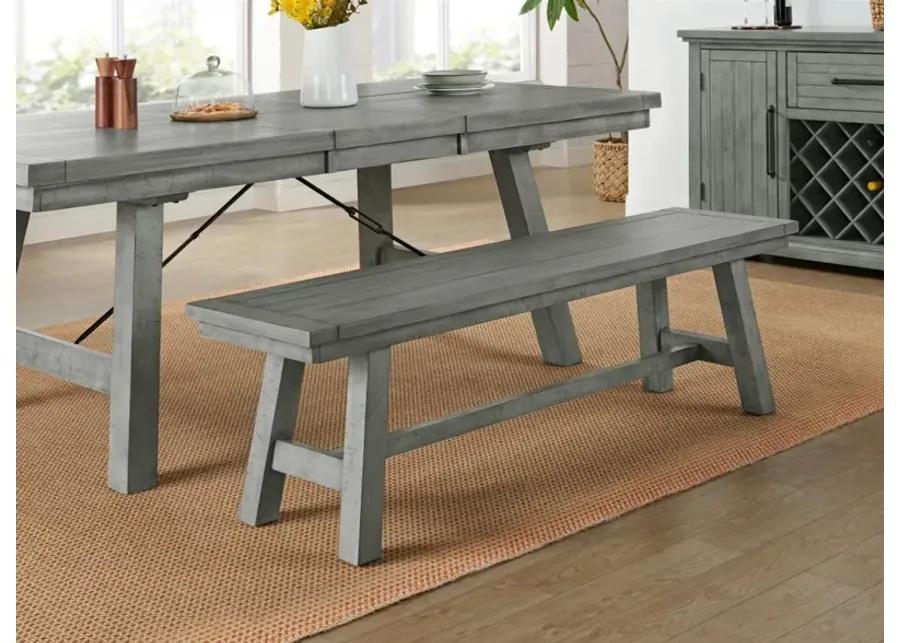 BEACH HOUSE BENCH IN DOVE GREY