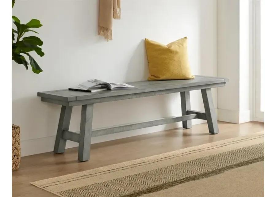 BEACH HOUSE BENCH IN DOVE GREY