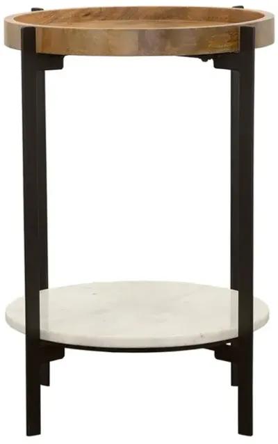 ACCENT TABLE NATURAL/BLACK