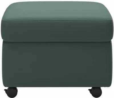 Stressless Leather Modern Aqua Green Medium Ottoman