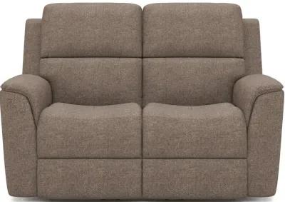 Flexsteel Henry Fog Triple Power Recliner Loveseat