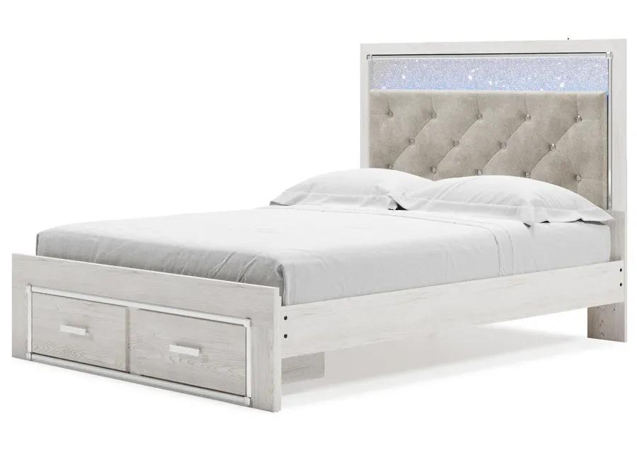 ALTYRA QUEEN UPHOLSTERED STORAGE BED WHITE SIGNATURE DESIGN