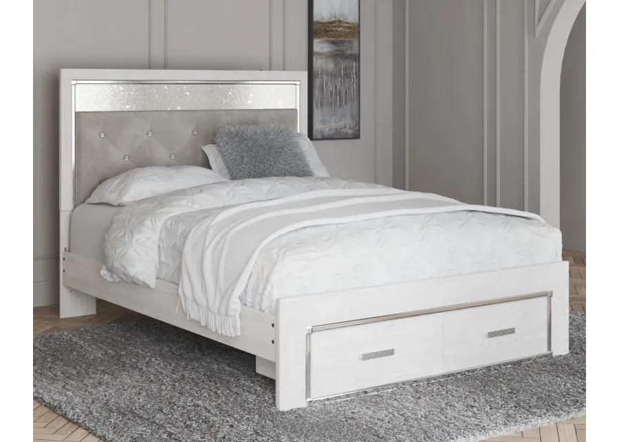 ALTYRA QUEEN UPHOLSTERED STORAGE BED WHITE SIGNATURE DESIGN