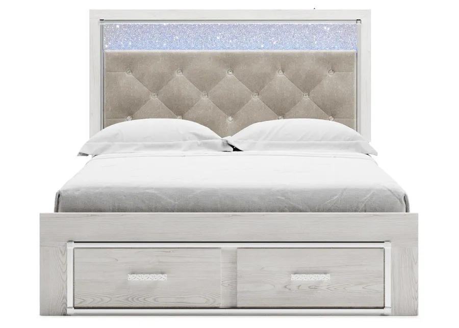 ALTYRA QUEEN UPHOLSTERED STORAGE BED WHITE SIGNATURE DESIGN