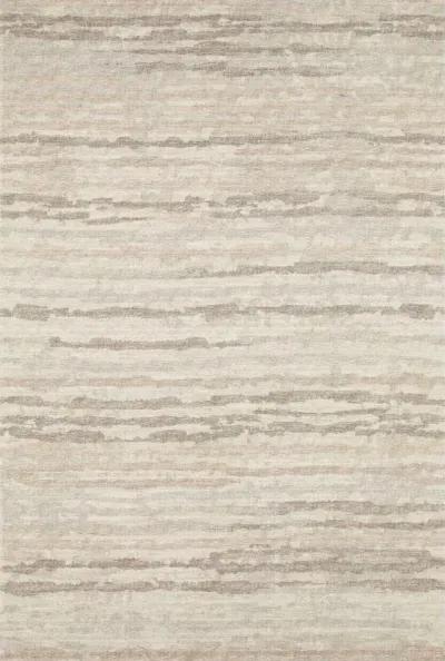 Dalyn Neutral Striated Pattern Brisbane Linen 5'X8' Area Rug