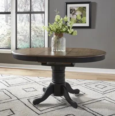 Liberty Furniture Carolina Crossing Antique Honey/Black Casual Dining Pedestal Table