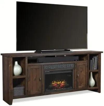 Aspenhome Alder Grove Brindle 84 Inch Fireplace TV Stand Console