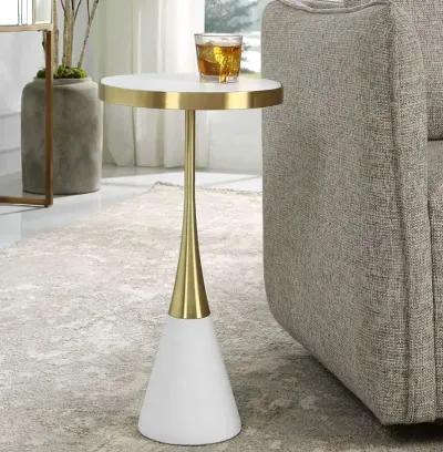 APEX GOLD/WHITE ACCENT TABLE