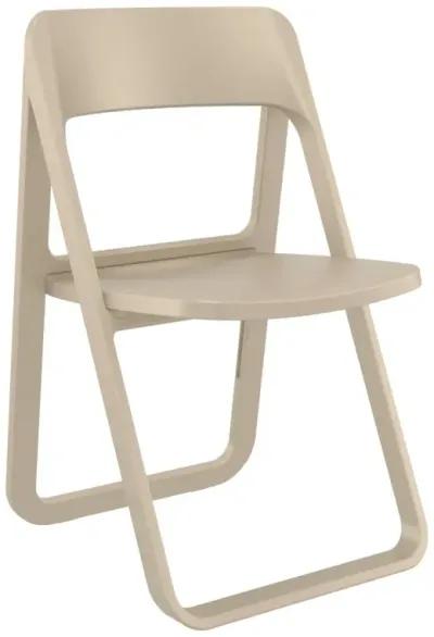 Compamia Dream Folding Outdoor Patio Chair Taupe