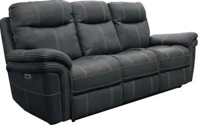 Parker House Mason Collection Power Reclining Sofa in Charcoal Color