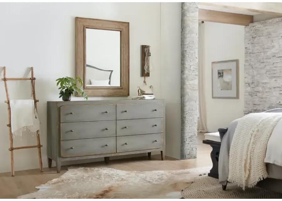 CIAO BELLA SIX DRAWER DRESSER SPECKLED GRAY