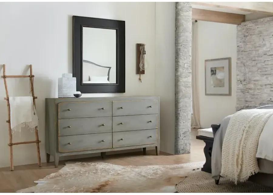 CIAO BELLA SIX DRAWER DRESSER SPECKLED GRAY