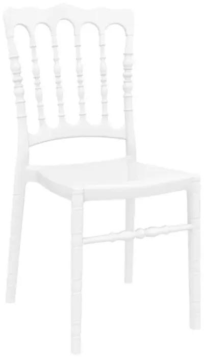 Opera Polycarbonate Dining Chair Glossy White