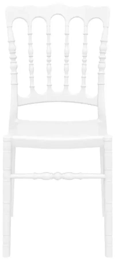 Opera Polycarbonate Dining Chair Glossy White