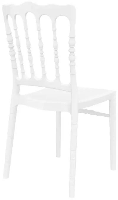 Opera Polycarbonate Dining Chair Glossy White