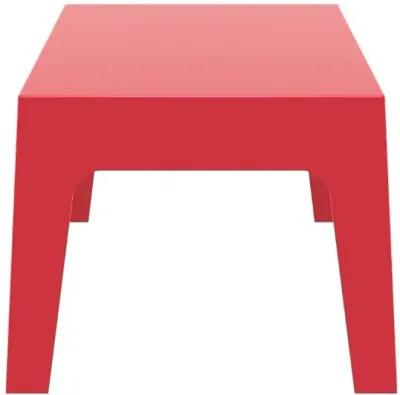 Compamia Box Resin Outdoor Coffee Table Red