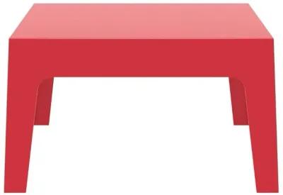 Compamia Box Resin Outdoor Coffee Table Red