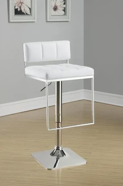 Coaster Alameda Adjustable Bar Stool White & Chrome