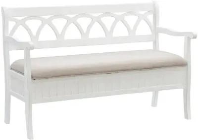 ELLIANA STORAGE BENCH - WHITE