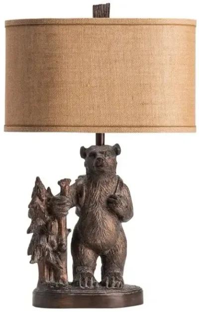 Crestview Trail Hike Gray Table Lamp