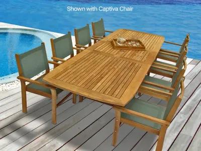 Royal Teak Outdoor Family Large Rectangular Expansion Dining Table