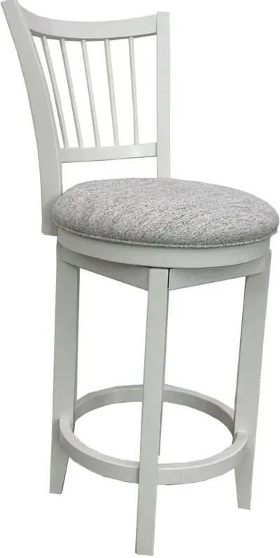 Parker House Americana Modern Swivel Barstool with Spindle Back in Cotton Finish