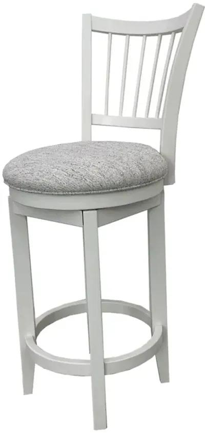 Parker House Americana Modern Swivel Barstool with Spindle Back in Cotton Finish