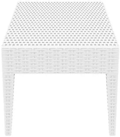 Compamia Miami Rectangle Resin Coffee Table White