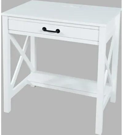 HOBSON POWER DESK - WHITE