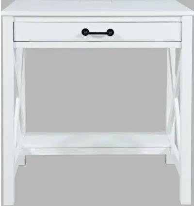 HOBSON POWER DESK - WHITE