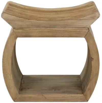 Uttermost Connor Elm Wood Accent Stool