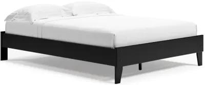 Ashley Finch Black Queen Platform Bed