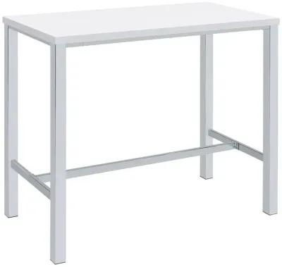 Coaster Natividad 5-Piece Pub Height Bar Table Set White High Gloss