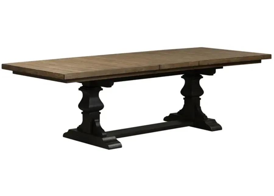 6 PIECE TRESTLE TABLE SET - HARVEST HOME