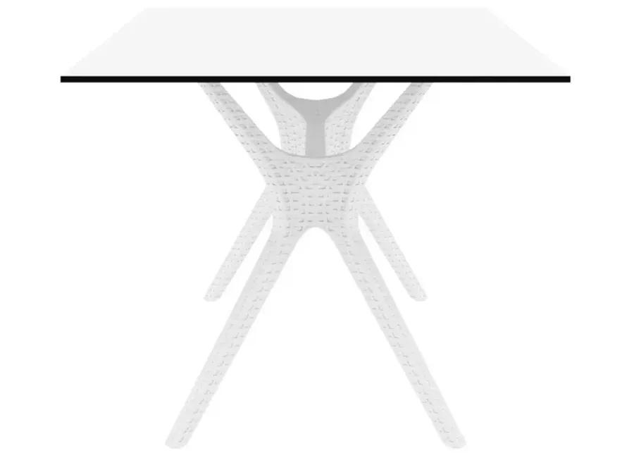 IBIZA RECTANGLE TABLE 71" WHITE