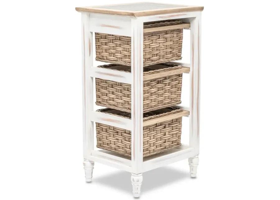 ISLAND BREEZE 3-BASKET STORAGE CABINET