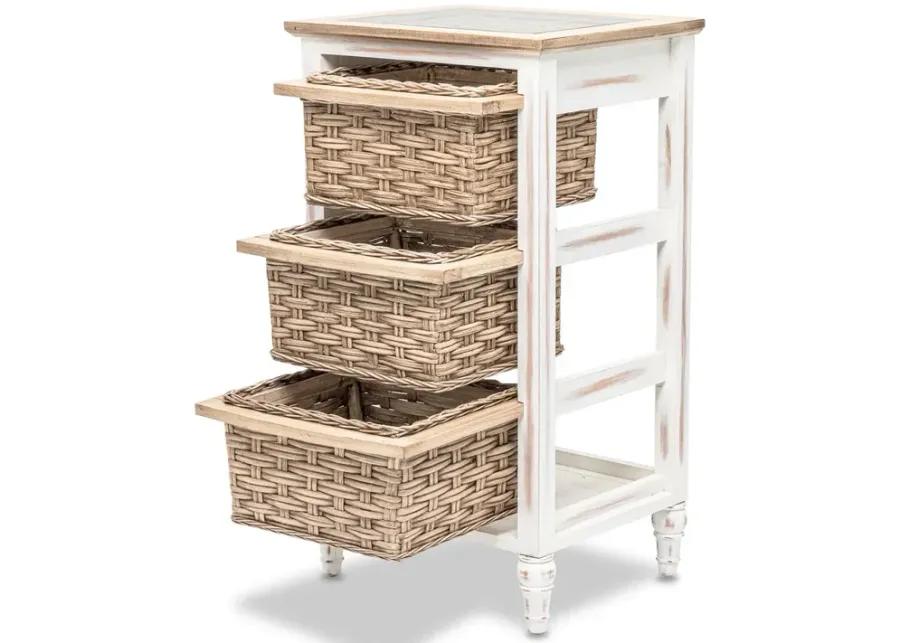 ISLAND BREEZE 3-BASKET STORAGE CABINET