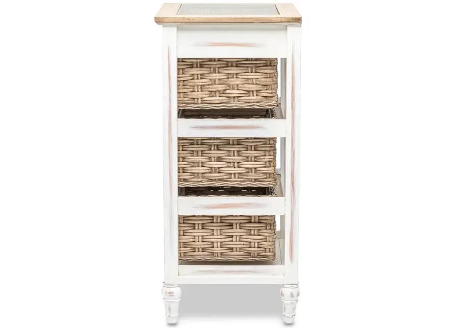 ISLAND BREEZE 3-BASKET STORAGE CABINET