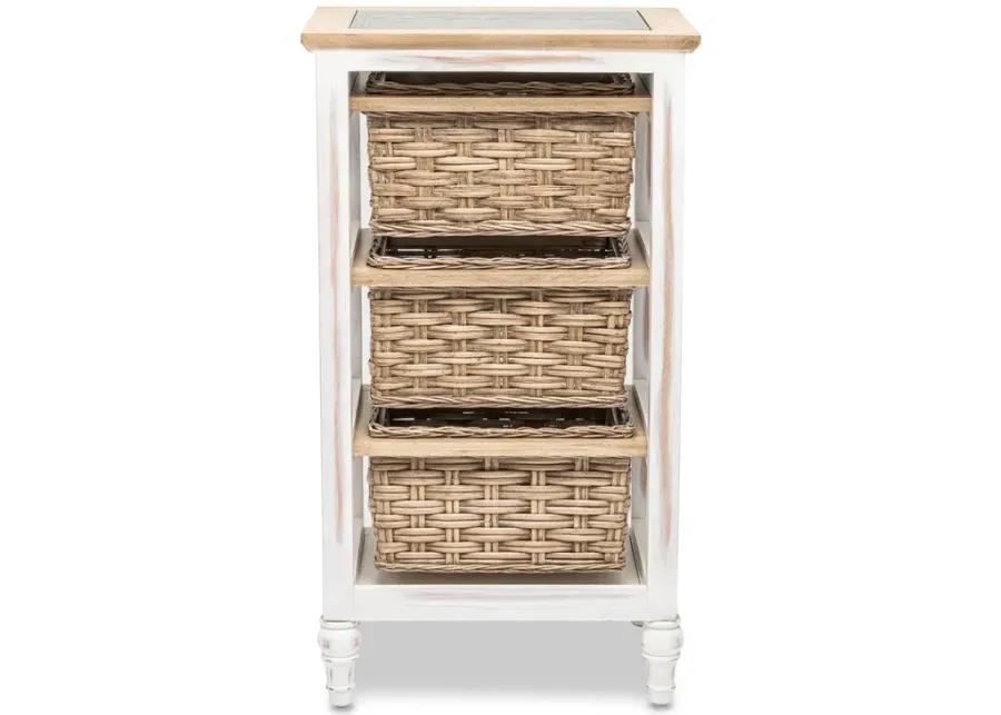 ISLAND BREEZE 3-BASKET STORAGE CABINET