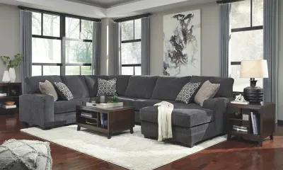 Tracling 3-Piece Sectional with Chaise - Right-Arm Facing - Slate