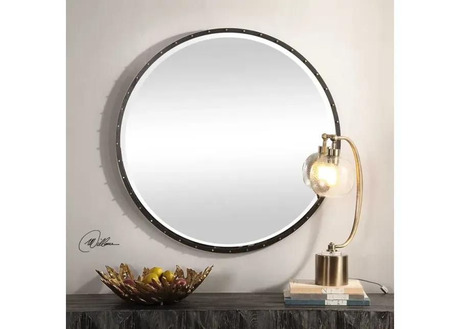 BENEDO BLACK ROUND MIRROR