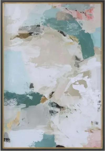 Uttermost Perfect Storm Blue-Green/Gold/Gray/White Framed Print